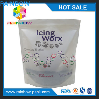 ম্যাট কাস্টমাইজড লোগো মুদ্রণ নীচে Gusset সঙ্গে Ziplock পাউন্ড স্ট্যান্ড