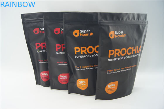 শেক পাউডার প্যাকেজিং জন্য জিপার সঙ্গে খাদ্য গ্রেড স্ট্যান্ড