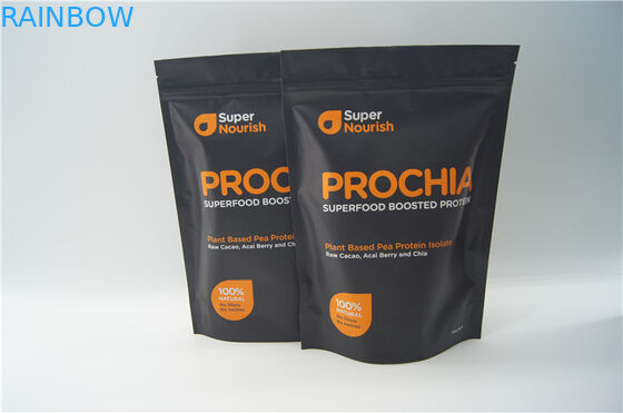 শেক পাউডার প্যাকেজিং জন্য জিপার সঙ্গে খাদ্য গ্রেড স্ট্যান্ড