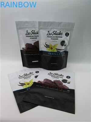 Mylar এটাইটাইট ডাইপ্যাক ziplock ছিদ্র প্রোটিন / সম্পূরক / ছাগল দুধ গুঁড়া প্যাকেজিং ব্যাগ