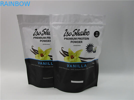 Ziplock এবং টিয়ার খাঁজ সঙ্গে 1kg পুষ্টি প্যাকেজিং জন্য প্রোটিন গুঁড়া প্যাকেজিং ব্যাগ