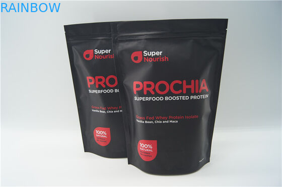 উচ্চ মানের অ্যালুমিনিয়াম ফয়েল পুষ্টি আপ জipper সঙ্গে প্যাকেজিং ব্যাগ দাঁড়ানো