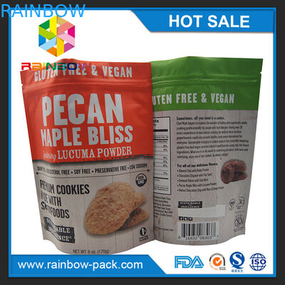 অ্যালুমিনিয়াম ফয়েল চিপ ব্যাগ চিপ অ্যালুমিনিয়াম ফয়েল প্যাকেজিং আপ ziplock 250g কুকিজ প্যাকেজিং থলি