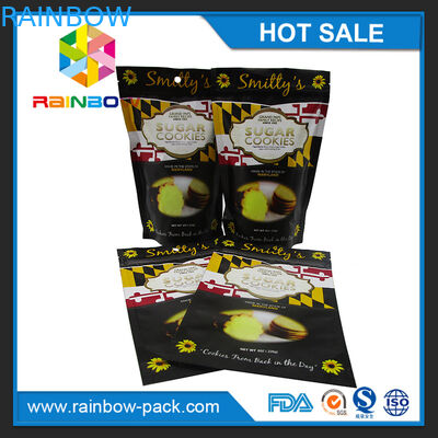 ম্যাট মুদ্রিত অ্যালুমিনিয়াম ফয়েল আপ কাস্টমাইজড লোগো দাঁড়ানো জিপার এবং টিয়ার খাঁজ সঙ্গে সবুজ মুদ্রিত চা প্যাকেজিং ব্যাগ