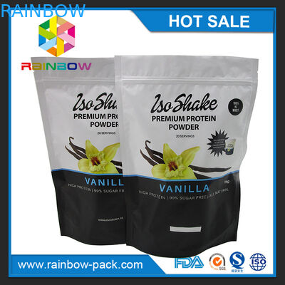 ম্যাট ফিনিস অ্যালুমিনিয়াম ফয়েল আপ গবেষণামূলক পুষ্টি পরিপূরক প্রোটিন গুঁড়া প্যাকেজিং আপ