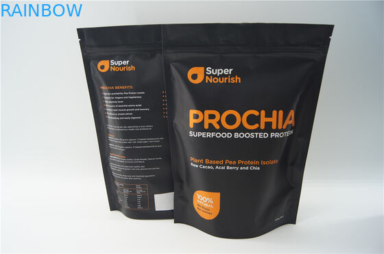 600g 1 কেজি ই এম জিপার খাদ্য প্যাকেজিং ব্যাগ বাদামী কড়া কাগজ ব্যাগ উইন্ডো / জipper সঙ্গে