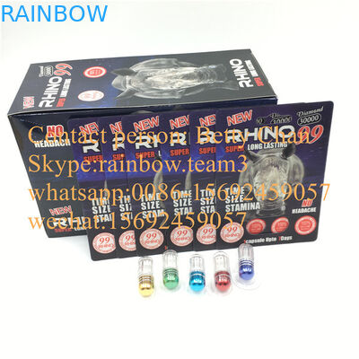 পুরুষ উন্নততা পিল বেগুনি Rhino 99 30000 / Rhino 69 35000 জন্য 3 ডি ব্লিস্টার প্যাকেজিং কার্ড