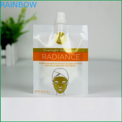 জেল মাস্ক / শ্যাম্পু তরল স্পাউথ থলি জন্য স্পাউট / স্পাউট পাউচ প্যাকেজিং সঙ্গে তরল স্ট্যান্ড থেক