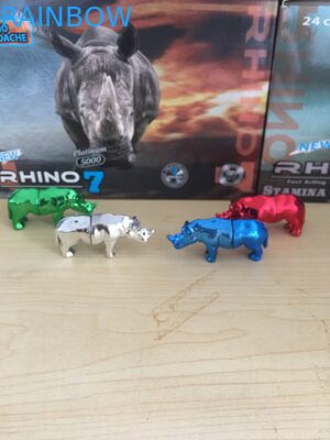 Go Rhino 3d কার্ড Rhino Shape পুরুষ যৌন বৃদ্ধির পিল বুলেট / যৌন পিলস ক্যাপসুল প্যাকেজিং