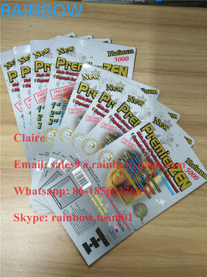 প্রিমিয়ামজেন গোল্ড পুরুষ উন্নততা 3 ডি প্রভাব সঙ্গে স্টক মধ্যে পিল কার্ড ফোস প্যাকেজিং