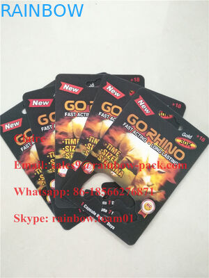 Go USA এর গিনো ক্যাপসুল কন্টেইনার / বুলেট / বোতল জন্য মার্কিন যুক্তরাষ্ট্রের গালিচা গালি প্যাকেজিং ফোস্কা 3 ডি কার্ড