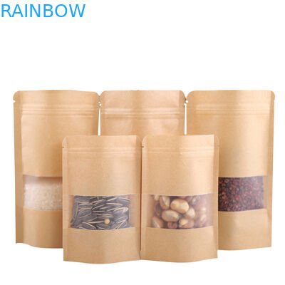 স্বয়ং স্থায়ী সাইড Gusset 250 গ্রাম কাস্টমাইজড কাগজ ব্যাগ উইন্ডো সঙ্গে Supar প্যাকেজিং