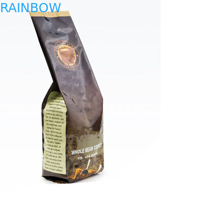 খাদ্য গ্রেড 500g পুনঃব্যবহারযোগ্য অ্যালুমিনিয়াম ফয়েল সাইড Gusset কপাটক ব্যাগ এবং টিনের টাই সঙ্গে কফি ব্যাগ