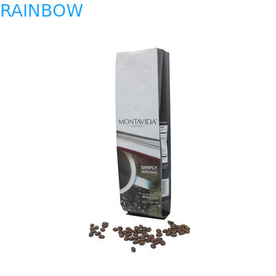 কাস্টম মুদ্রিত পাশ gusset ফয়েল রেখাযুক্ত কফি ব্যাগ পাইকারি প্যাক 500g 1kg