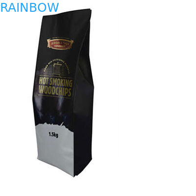 কাস্টম 250g 500g 1kg বর্গাকার ব্লক সমতল নীচে ziplock কফি মটরশুটি প্যাকেজিং ব্যাগ