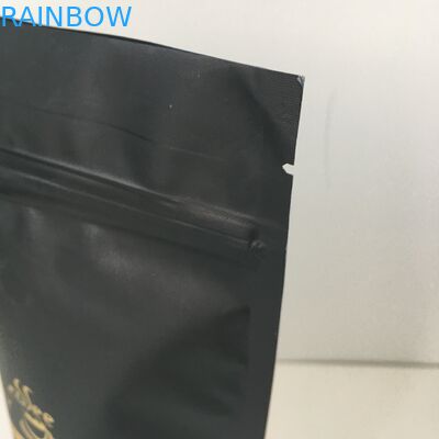 প্রাইভেট লেবেল গোল্ড লোগো ভালভ সঙ্গে অ্যালুমিনিয়াম ফয়েল রেখাযুক্ত প্লাস্টিকের পাইচ প্যাকেজিং ব্যাগ