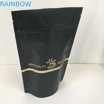 প্রাইভেট লেবেল গোল্ড লোগো ভালভ সঙ্গে অ্যালুমিনিয়াম ফয়েল রেখাযুক্ত প্লাস্টিকের পাইচ প্যাকেজিং ব্যাগ