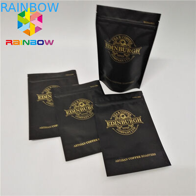 প্লাস্টিকের জিপার বোতল গসেট 500g বিশ্লেষযোগ্য কফি Ziplock থলি স্ট্যান্ড আপ