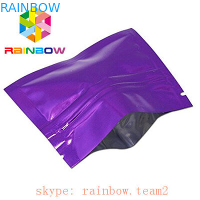 রঙিন 3 পাশ সিল ফ্ল্যাট মিনি ম্ললার ফয়েল ব্যাগ 1g hemp চা / ফুল খাদ প্যাকেজিং sachet