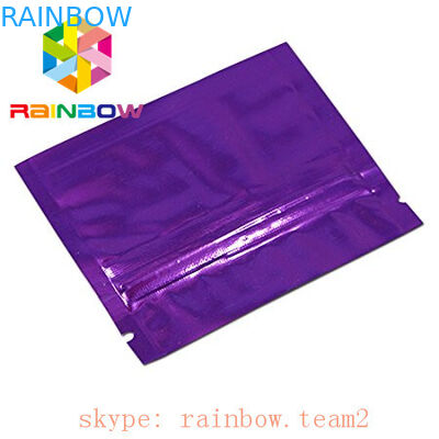 রঙিন 3 পাশ সিল ফ্ল্যাট মিনি ম্ললার ফয়েল ব্যাগ 1g hemp চা / ফুল খাদ প্যাকেজিং sachet