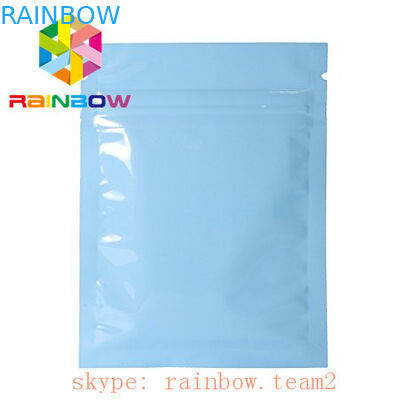 চা পাতা প্যাকেজিং / মিনি 3 পার্শ্ব সিল স্যাথলেট জন্য সমতল সোনালি মাইলার ziplock অ্যালুমিনিয়াম ফয়েল পেষণকারী