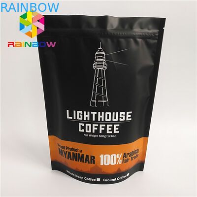 Reeseableable Ziplock খাদ্য, কাস্টম ফাইলের জন্য কফি পাইচ ব্যাগ আপ স্ট্যান্ড