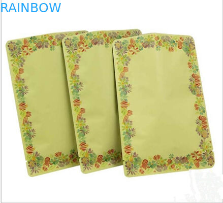 কাস্টম কালো তিন পাশ সিল আপ প্রসাধনী নমুনা প্যাকেজিং ব্যাগ ক্রিম জন্য