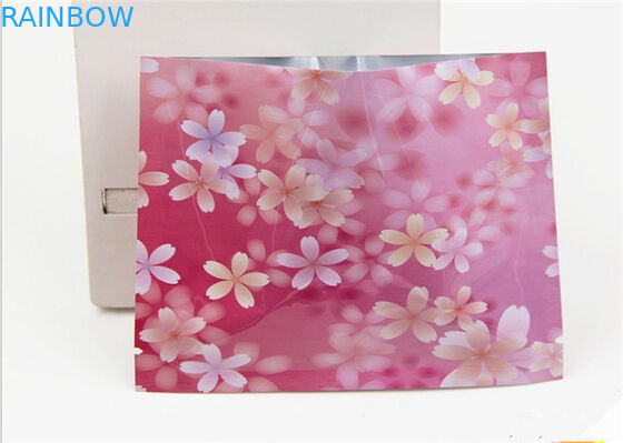 কাস্টমাইজড তিন সাইড সিল গোলাপী রঙ প্রসাধনী ব্যাগ প্যাকেজিং মাস্ক জন্য