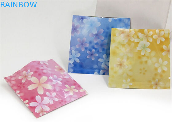 কাস্টমাইজড তিন সাইড সিল গোলাপী রঙ প্রসাধনী ব্যাগ প্যাকেজিং মাস্ক জন্য