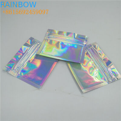 চকচকে প্লাস্টিক হোলোগ্রাফিক ফয়েল পচ প্যাকেজিং