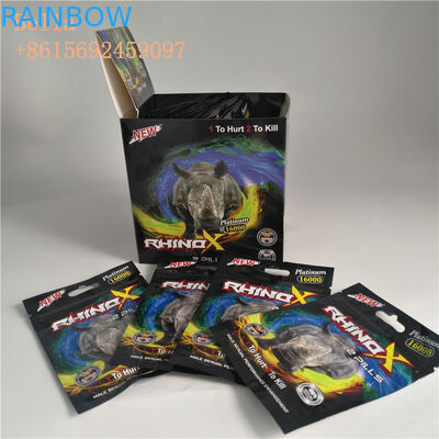 Hang হোল প্লাস্টিকের পাইচ প্যাকেজিং Ziplock পিল ব্যাগ লোগো মুদ্রণ সঙ্গে প্লাস্টিক জipper ফয়েল ব্যাগ