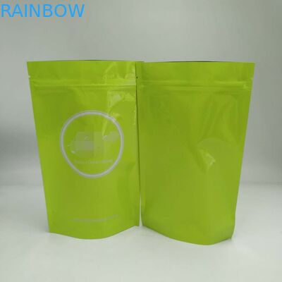 প্লাস্টিকের জipper ব্যাগ উজ্জ্বল রং চা জন্য কাস্টমাইজড বেধ দাঁড়ানো