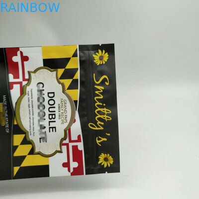 স্ন্যাক ব্যাগ প্যাকেজিং আপ তিনটি সাইড সিল গোলাকার কোণঠাসি সঙ্গে আপ দাঁড়ানো