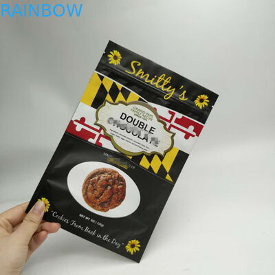 স্ন্যাক ব্যাগ প্যাকেজিং আপ তিনটি সাইড সিল গোলাকার কোণঠাসি সঙ্গে আপ দাঁড়ানো