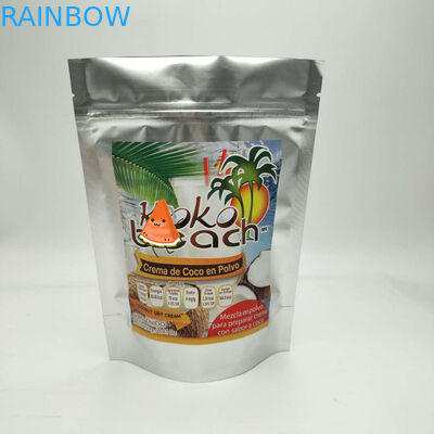 কাস্টমাইজড আকার প্লাস্টিক পেষণকারী প্যাকেজিং, অ্যালুমিনিয়াম ফয়েল ব্যাগ আপ স্ট্যান্ড