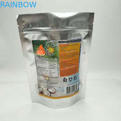 কাস্টমাইজড আকার প্লাস্টিক পেষণকারী প্যাকেজিং, অ্যালুমিনিয়াম ফয়েল ব্যাগ আপ স্ট্যান্ড