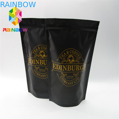 Laminated অ্যালুমিনিয়াম ফয়েল প্লাস্টিক পাইচ প্যাকেজিং, তাপ সিল আপ ভালভ সঙ্গে ব্যাগ স্ট্যান্ড