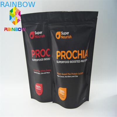 কাস্টমাইজড মুদ্রণ স্ট্যান্ড আপ ব্যাগ Snacks / ক্যান্ডি / বিস্কুট জন্য টিয়ার নোট