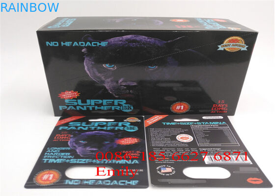 প্রলিপ্ত কাগজ ব্লিস্টার কার্ড প্যাকেজিং যৌন বর্ধনশীল পিল জন্য চকচকে ল্যামিনেশন