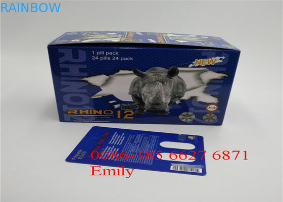 প্রলিপ্ত কাগজ ব্লিস্টার কার্ড প্যাকেজিং যৌন বর্ধনশীল পিল জন্য চকচকে ল্যামিনেশন