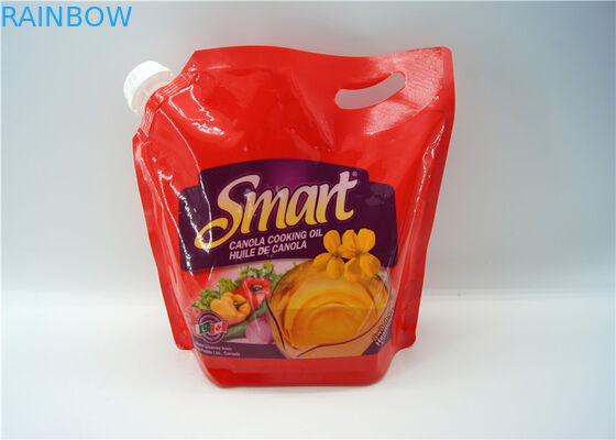 পানীয় / শক্তি পানীয় প্যাকেজিং জন্য স্বচ্ছ তরল স্পাউট ব্যাগ