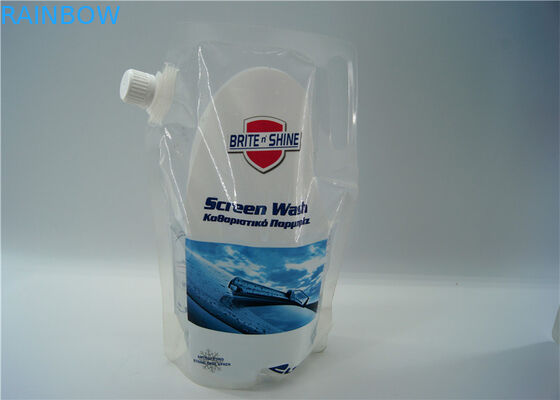 পানীয় / শক্তি পানীয় প্যাকেজিং জন্য স্বচ্ছ তরল স্পাউট ব্যাগ