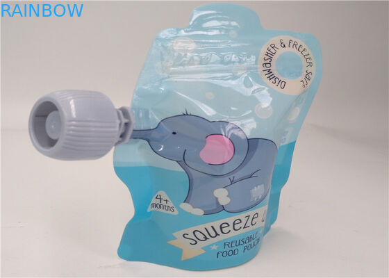 পানীয় / শক্তি পানীয় প্যাকেজিং জন্য স্বচ্ছ তরল স্পাউট ব্যাগ