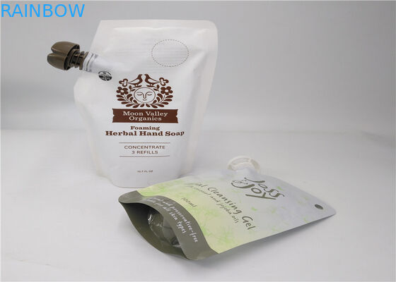 পানীয় / শক্তি পানীয় প্যাকেজিং জন্য স্বচ্ছ তরল স্পাউট ব্যাগ