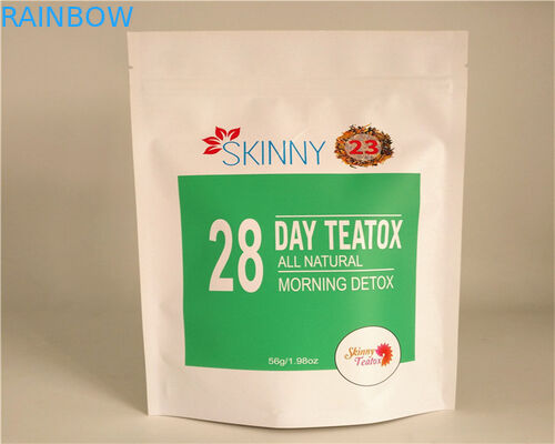 ফ্রন্ট সাইড পাউডার / ক্যান্ডি / কফি জন্য কাস্টমাইজড কাগজ ব্যাগ সাফ করুন