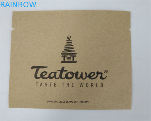 ফ্রন্ট সাইড পাউডার / ক্যান্ডি / কফি জন্য কাস্টমাইজড কাগজ ব্যাগ সাফ করুন