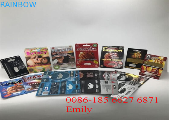 সমস্ত প্রকৃতি FX9000 লিঙ্গ ক্ষমতা ক্যাপসুল জন্য কাগজ উপাদান ফোস্কা কার্ড প্যাকেজিং