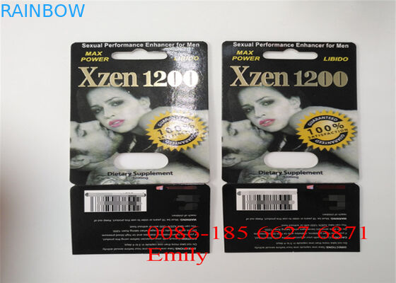 সমস্ত প্রকৃতি FX9000 লিঙ্গ ক্ষমতা ক্যাপসুল জন্য কাগজ উপাদান ফোস্কা কার্ড প্যাকেজিং