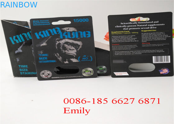 সমস্ত প্রকৃতি FX9000 লিঙ্গ ক্ষমতা ক্যাপসুল জন্য কাগজ উপাদান ফোস্কা কার্ড প্যাকেজিং