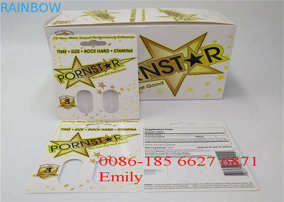 সমস্ত প্রকৃতি FX9000 লিঙ্গ ক্ষমতা ক্যাপসুল জন্য কাগজ উপাদান ফোস্কা কার্ড প্যাকেজিং